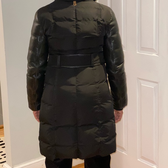 Mackage Down Parka Jacket with leather sleeves - Picture 7 of 10